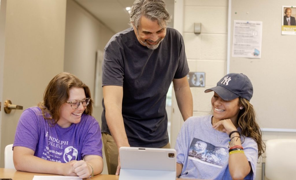 Students with professor